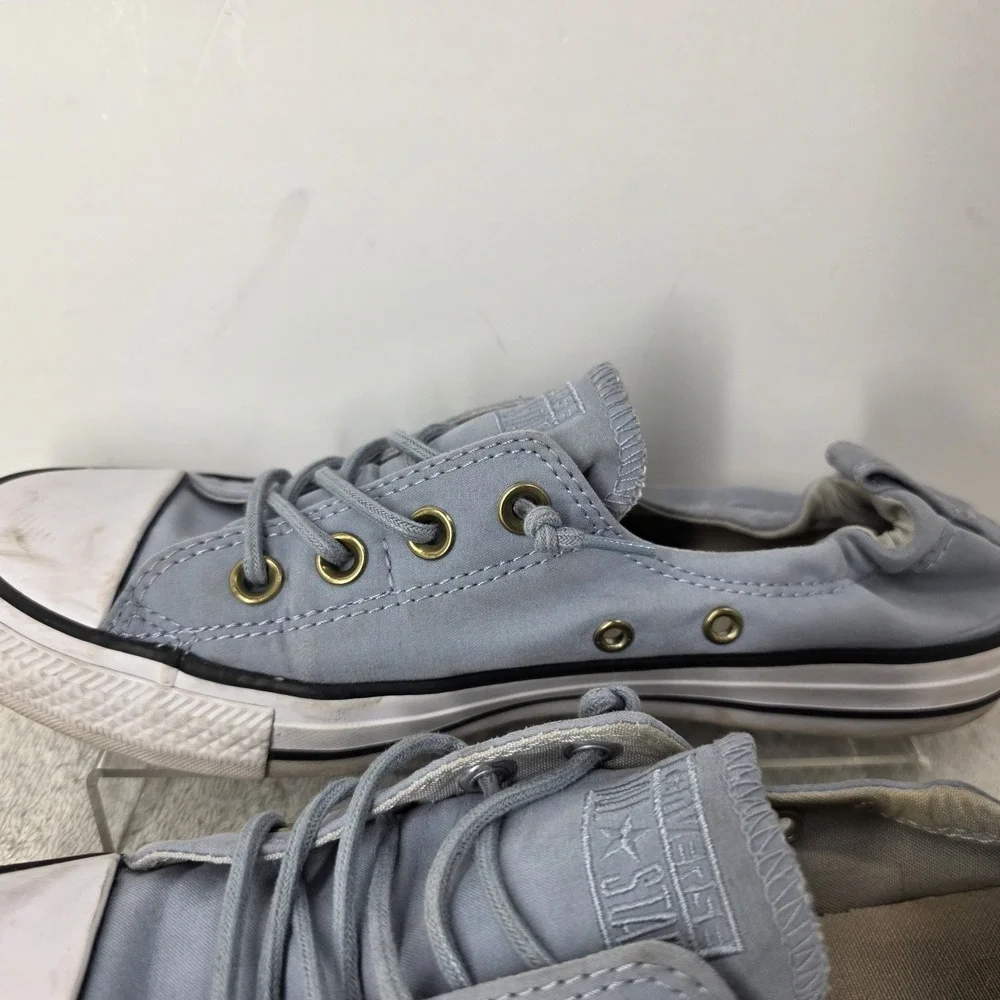 CONVERSE ALL STAR Stretch Elastic Heel Women's SIZE 9 Ladies Blue Lace Shoes